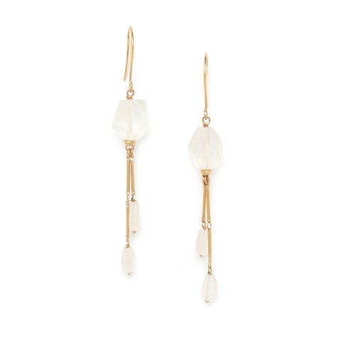 Серьги из горного хрусталя  12--75300